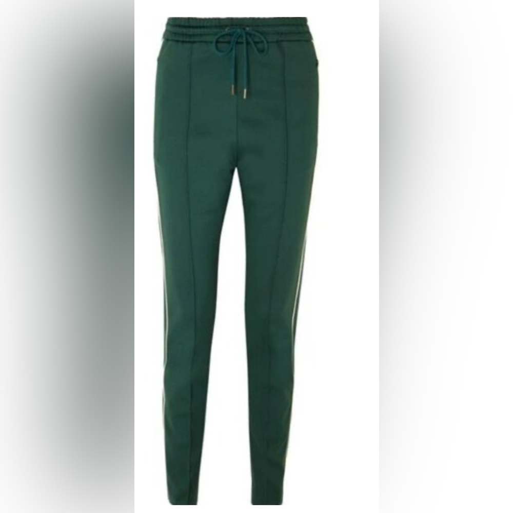 Joseph Green Technical Jersey Track Pants with Elastic Waistband and Side Stripe